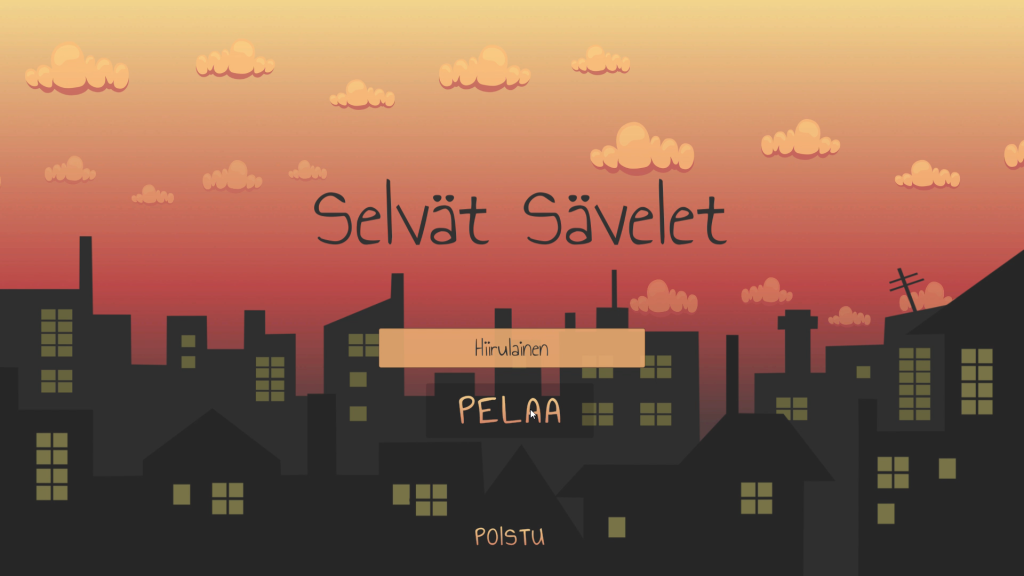 Screenshot from "Selvät Sävelet" (Clear Tunes) game demo